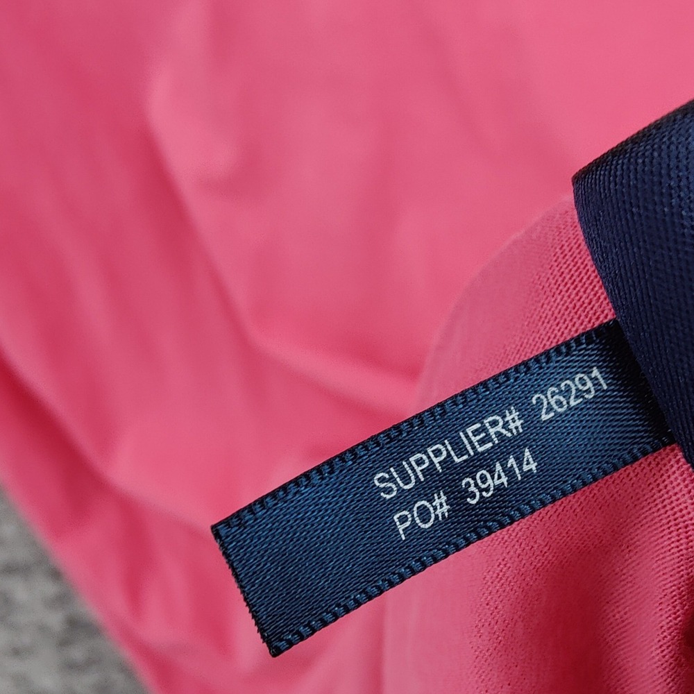 Ralph Lauren Sport Womens Preppy V-Neck Long Sleeve Tee L Pink Pima Cotton Pony - Picture 6 of 15